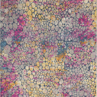 4’ x 6’ Yellow and Pink Coral Reef Area Rug