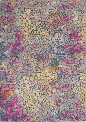 4’ x 6’ Yellow and Pink Coral Reef Area Rug