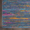 4’ x 6’ Blue Distressed Striations Area Rug