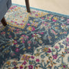 5’ x 7’ Blue and Pink Medallion Area Rug