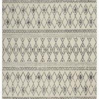 5’ x 7’ Ivory and Gray Berber Pattern Area Rug