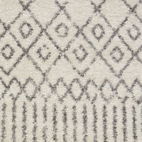 2’ x 3’ Ivory and Gray Geometric Scatter Rug