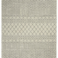 4’ x 6’ Ivory and Gray Geometric Area Rug