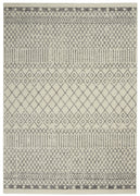 5’ x 7’ Ivory and Gray Geometric Area Rug