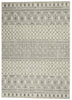 4’ x 6’ Ivory and Gray Geometric Area Rug