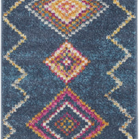 2’ x 3’ Navy Blue Berber Pattern Scatter Rug