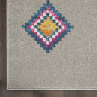 2’ x 3’ Gray and Multicolor Geometric Scatter Rug