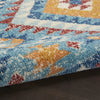 4’ x 6’ Blue and Multi Diamonds Area Rug