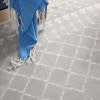 5’ x 7’ Gray and Ivory Berber Pattern Area Rug
