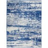 4’ x 6’ Ivory and Navy Oceanic Area Rug