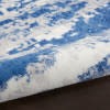 5’ x 7’ Ivory and Navy Oceanic Area Rug