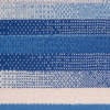 5’ x 7’ Blue and Ivory Halftone Stripe Area Rug