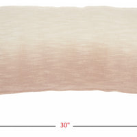 Pink Ombre Tasseled Lumbar Pillow