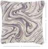 Graphite Marbled Patterned Throw Pillow