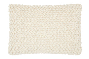 Off-White Knotted Detail Lumbar Pillow