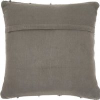 Dark Gray Chevron Detail Throw Pillow