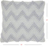 Pale Blue Chevron Detail Throw Pillow