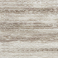 Petite Taupe and White Striped Throw Pillow