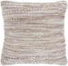 Petite Purple and White Striped Throw Pillow