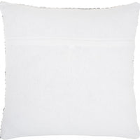 Gray and White Striped Throw Pillow