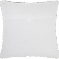 Petite Teal and White Striped Throw Pillow