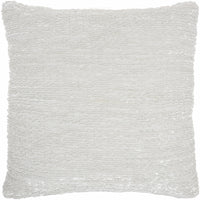 White Striped Throw Pillow