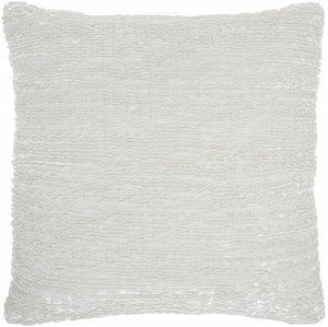 White Striped Throw Pillow