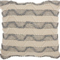 Bohemian Cream Detail Throw Pillow