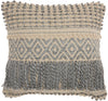 Bohemian Blue Macrame Throw Pillow