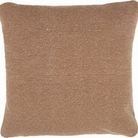 Solid Clay Distressed Throw Pillow