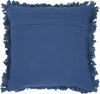Loose Luscious Shag Dark Blue Throw Pillow
