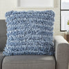 Loose Luscious Shag Light Blue Throw Pillow