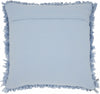 Loose Luscious Shag Light Blue Throw Pillow