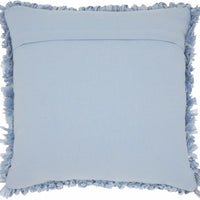 Loose Luscious Shag Light Blue Throw Pillow