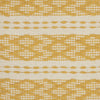 Mustard and Ivory Textured Throw Pillow