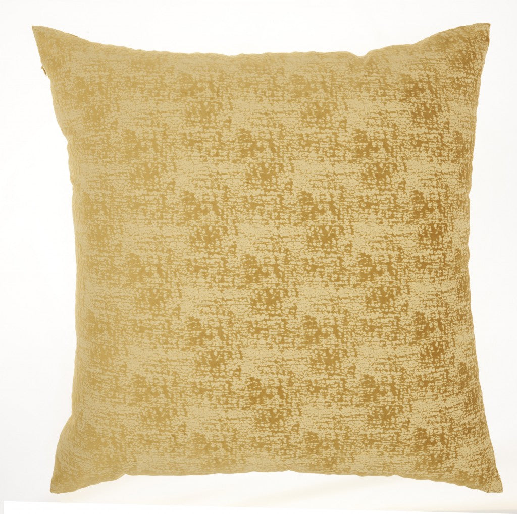 Golden Distressed Gradient Throw Pillow