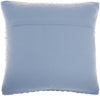 Soft Blue Textured Dots and Stripes Throw Pillow