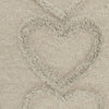 Whimsical Heart Detail Gray Lumbar Pillow