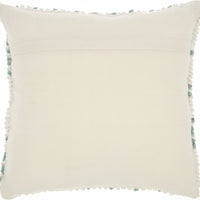 Light Blue Dotted Throw Pillow