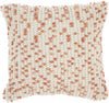 Peach Colored Dotted Throw Pillow