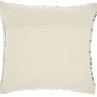 Light Gray Dotted Throw Pillow