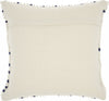 Navy Blue Dotted Throw Pillow