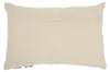 Blush Rectangular Embellished Throw Pillow