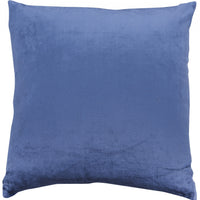 Cobalt Blue Gold Patterned Throw Pillow