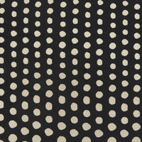 Black and Gold Polka Dot Throw Pillow