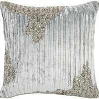 Periwinkle Embellished Throw Pillow