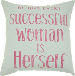 Successful Woman Pink Decroative Throw Pillow