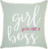 Girl You Are A Boss Throw Pillow