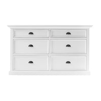 Modern Farmhouse White Six Drawer Dresser