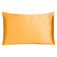 Apricot Dreamy Set of 2 Silky Satin King Pillowcases